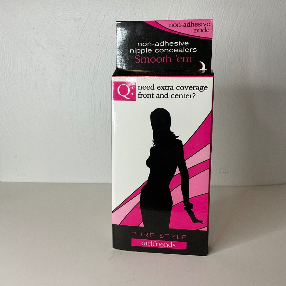 Pure Style Girlfriends Smooth ’em Non-Adhesive Nipple Concealers – Nude – New